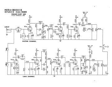 Boogie Studio Caliber DC2 schematic circuit diagram
